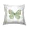 Stupell Industries Antique Butterfly Insect Charming Vintage Postal Scripture Throw Pillow 18" x 18"
